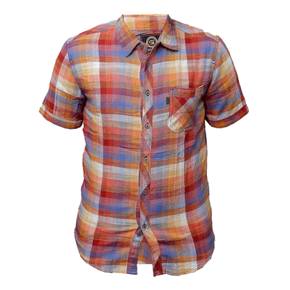 Short Sleeved Checkered Shirt